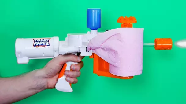 CRASH TEST : pistolet à papier toilette