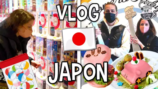 ON DEVALISE LES GASHAPON A TOKYO ET ON MANGE KIRBY AU KIRBY CAFE ! VLOG TOKYO