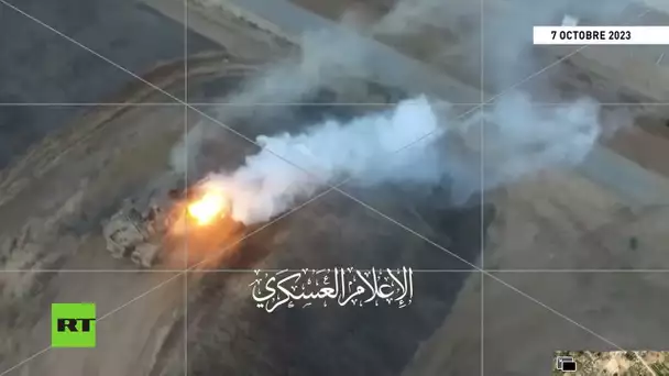 Le Hamas montre des images de la destruction d'un char israélien