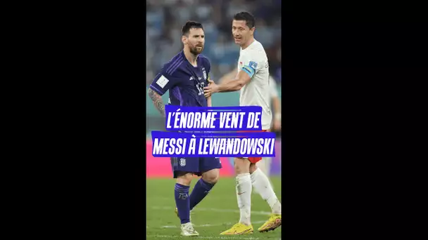 L’énorme vent de Messi à Lewandowski 😨 #shorts