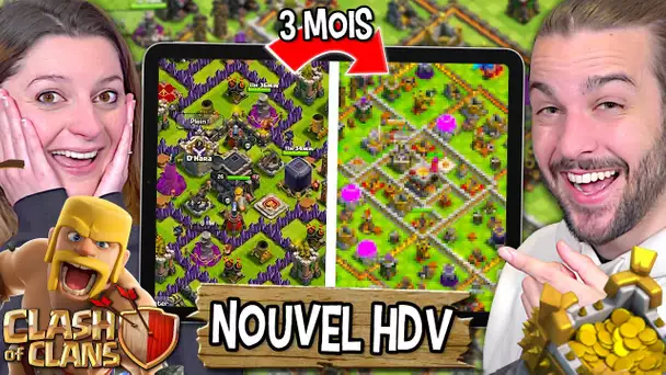 NOTRE NOUVEAU VILLAGE CLASH OF CLANS ! (3 mois après)