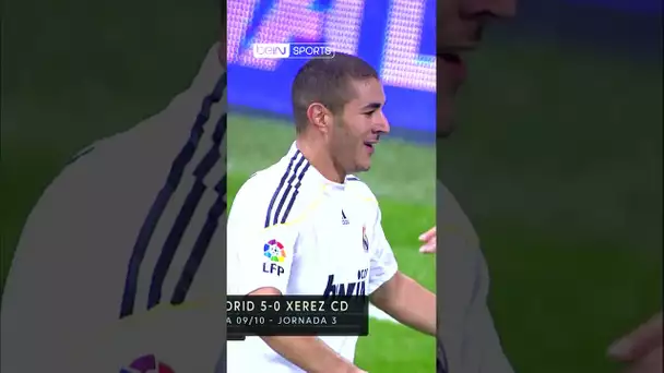 Le 1er but de Karim Benzema avec le Real Madrid !  #Shorts