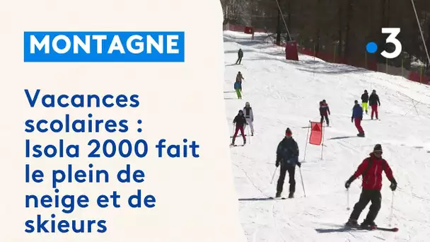 Pour les vacances scolaires, Isola 2000 fait le plein de neige et de skieurs