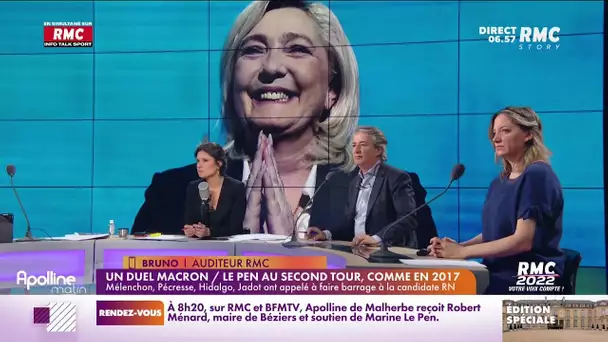 Bruno, auditeur RMC : "Je vote Le Pen, mais c'est plus pour voter contre Macron"