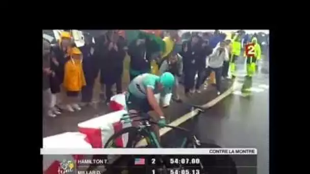 Tour de France 2003 :  étape Pornic-Nantes, Jan Ullrich chute à Bouguenais