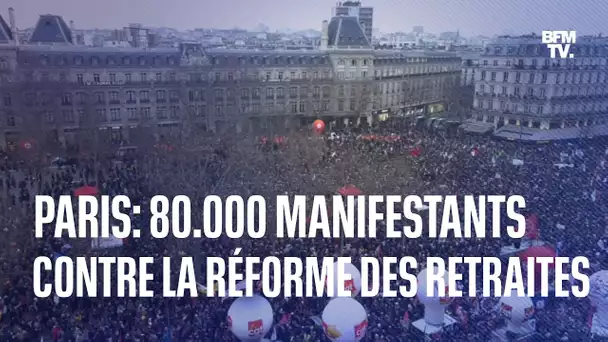 Manifestation contre la réforme des retraites: entre 80.000 et 400.000 personnes à Paris