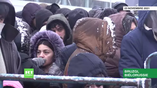 La neige s'invite à la frontière polono-biélorusse, en pleine crise migratoire