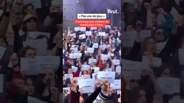 L'hommage aux victimes de féminicides à Paris