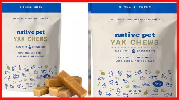 Amazon.com : Native Pet Yak Chews for Dogs (5 Small Chews). Pasture-Raised and Organic Himalayan Chu