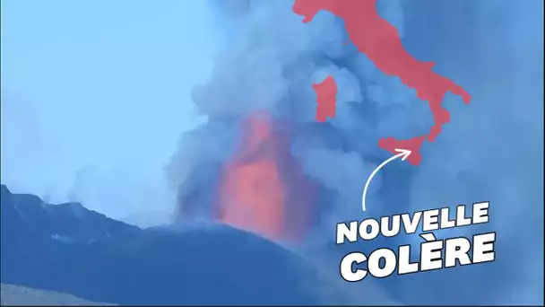 Jets de laves et gigantesque panache de fumée pour l'Etna en éruption
