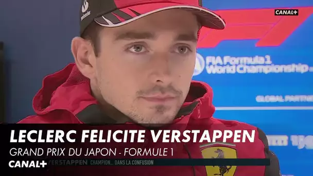 Leclerc félicite Verstappen pour son titre - Grand Prix du Japon - F1