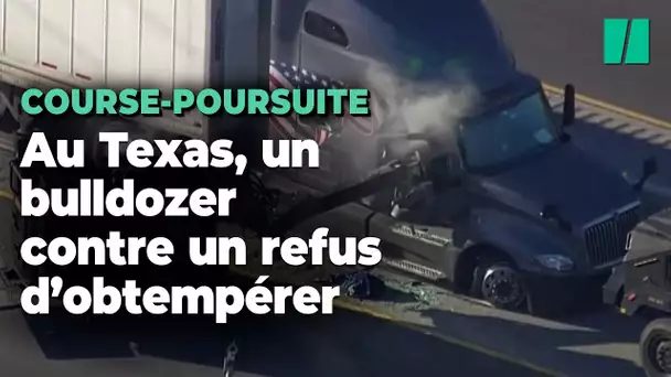 La police du Texas a recours à un bulldozer pour faire sortir un conducteur qui refuse d’obtempérer