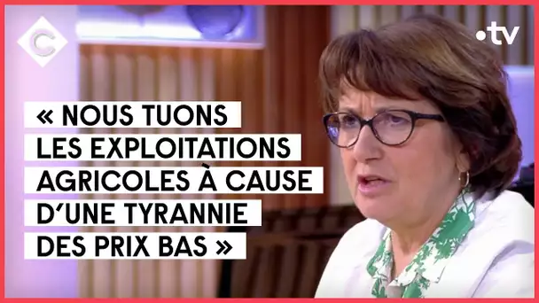 Christiane Lambert dénonce l'hypocrisie de Leclerc qui fait 25% de marge - C à Vous - 12/05/2022