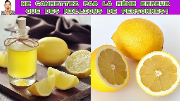 Buvez de l&#039;eau de citron tous les jours mais ne commettez pas la même erreur que d&#039;autres personnes!