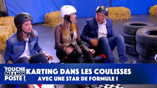 Benjamin Castaldi fait du karting avec une star de Formule 1