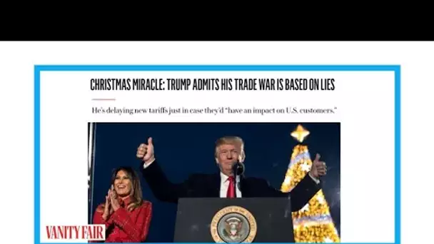 "Quand Trump reconnaît que sa guerre commerciale avec la Chine est basée sur des mensonges"