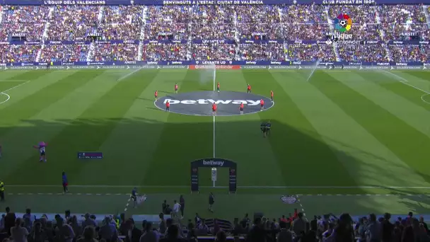 Calentamiento Levante UD vs FC Barcelona
