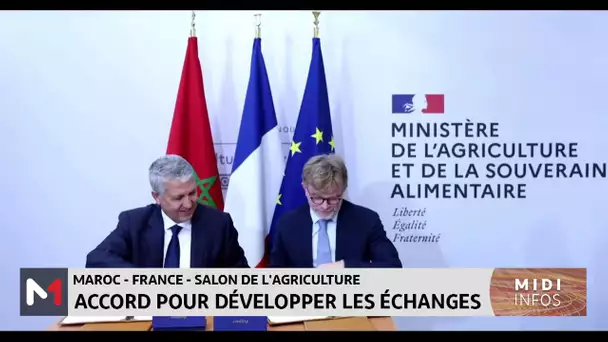 Maroc-France-Salon de l´agriculture : accord pour développer les échanges