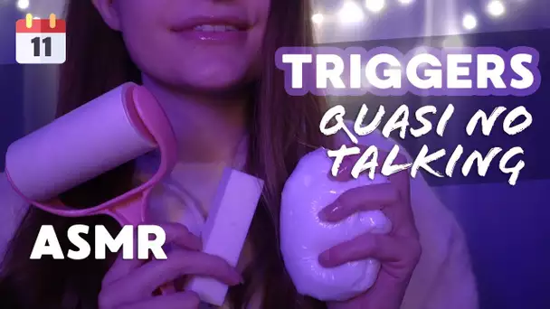 ASMR | ❄️Tapping lunettes, sticky, gants, gloss ... sans vraiment trop parler !