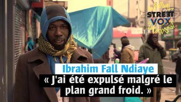 Expulsé de son logement par -8 degrés, par la mairie de montreuil, Ibrahim dort dehors