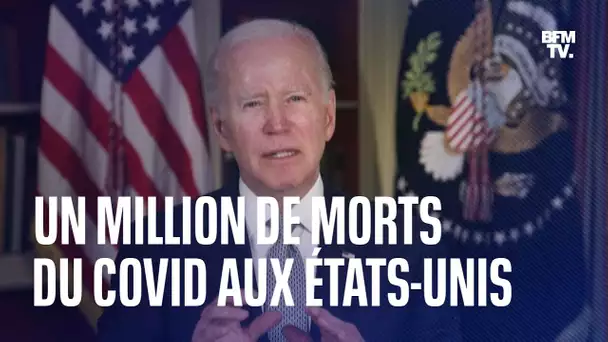 Un million de morts du Covid aux Etats-Unis : des "pertes irremplaçables" pour Biden