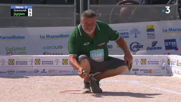 Mondial la Marseillaise à pétanque 2022 : 4e tour, Quintais, Suchaud, Tierno vs famille Gramandi