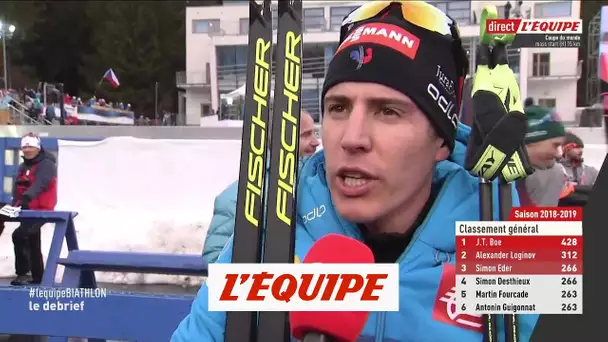 Biathlon - CM (H) : Fillon Maillet «Vraiment content»