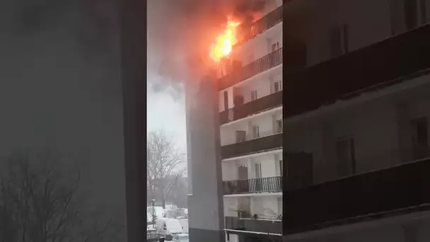 Vidéo de l'incendie de la rue de l’Arbrisseau