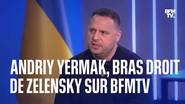Andriy Yermak, chef de l’administration présidentielle ukrainienne sur BFMTV