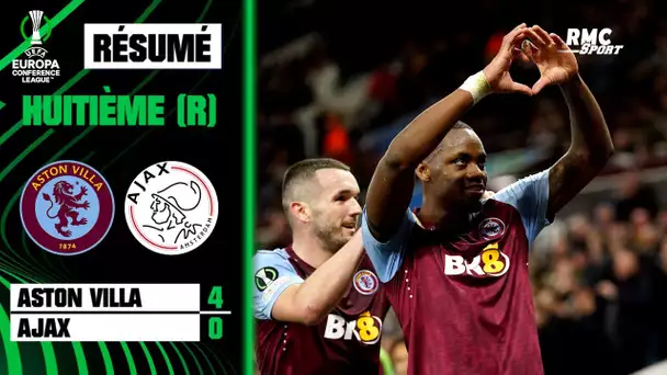 Résumé : Aston Villa (Q) 4-0 Ajax - Conference League (8e de finale retour)