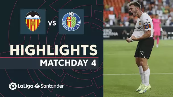 Resumen de Valencia CF vs Getafe CF (5-1)