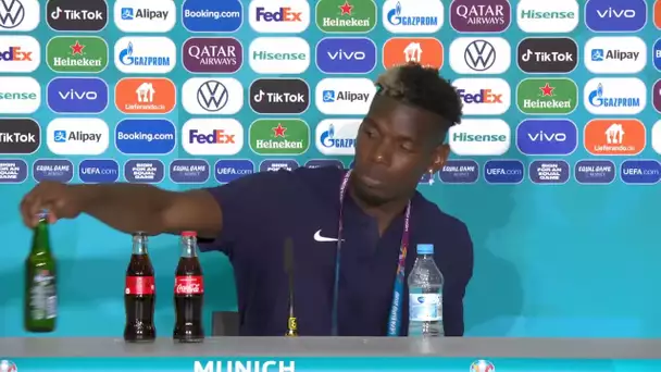 EURO 2020 : Après CR7 avec le Coca, c'est Pogba et la bière !