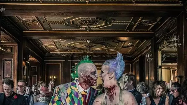 Ce couple britannique s’est offert un mariage à la Walking Dead !