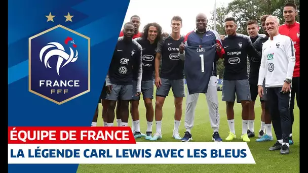 Carl Lewis avec les Bleus à Clairefontaine, Equipe de France I FFF 2019