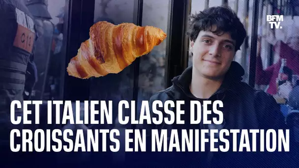 Ce youtubeur italien classe les meilleurs croissants de Paris en pleine manifestation