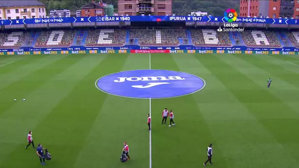 Calentamiento SD Eibar vs C.A. Osasuna