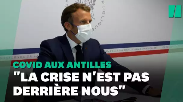 Conseil de Défense: Macron alerte sur "la situation dramatique" dans les Antilles