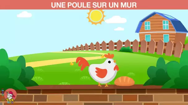 Le Monde d&#039;Hugo - Une poule sur un mur