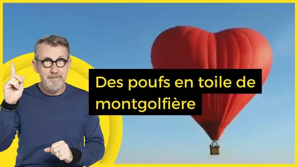 Des poufs en toile de montgolfière - C Jamy