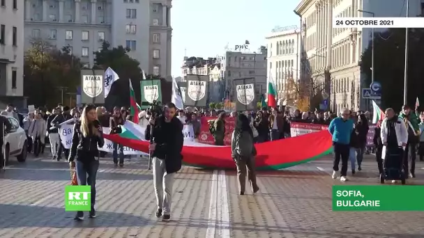 Bulgarie : nouvelle manifestation contre les restrictions sanitaires