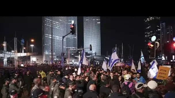 Manifestation contre le gouvernement de Benjamin Nétanyahou à Tel-Aviv