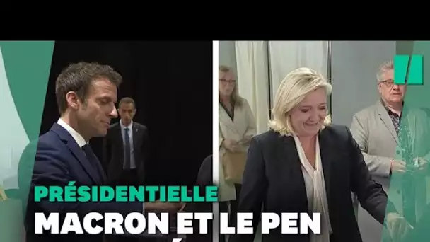Présidentielle: Emmanuel Macron et Marine Le Pen ont voté en ce second tour