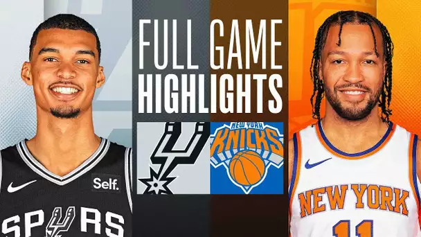 SPURS at KNICKS  | FULL GAME HIGHLIGHTS | November 8, 2023