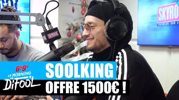 Soolking offre 1500€ à un auditeur ! #MorningDeDifool