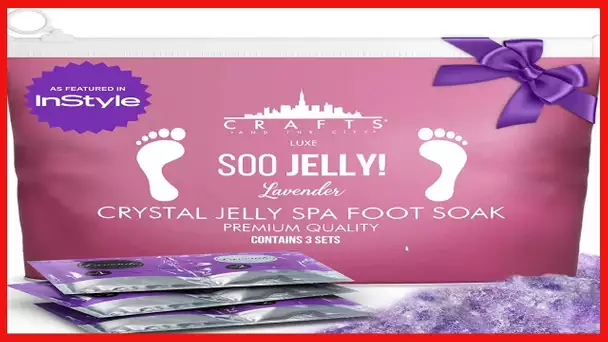 Jelly Pedicure Packs - Pedicure Foot Soak for Dry Cracked Feet - Moisturizing Jelly Spa Pedi Soak
