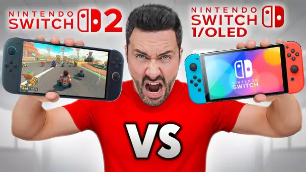 Nintendo Switch 2 vs Switch 1 vs OLED : le gros comparatif ! (la vérité)
