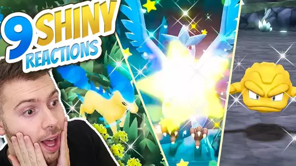 9 SHINY Pokémon REACTIONS ! - MEILLEURS SHINY DE 2018 ! - Pokémon Let&#039;s GO
