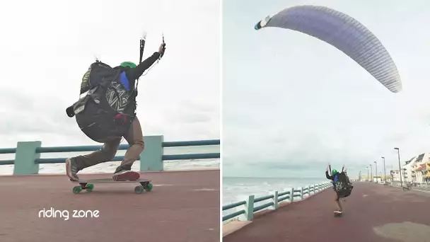 Skateboard & Parapente de précision avec Laurent Roudneff !