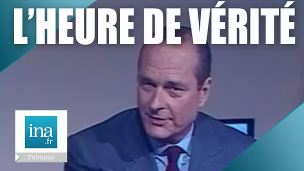 Jacques Chirac dans L'Heure de Vérité | 23/04/1986  | Archive INA