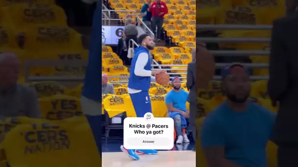 KAT warming up ahead of a PIVOTAL Game 4 in Indiana!
